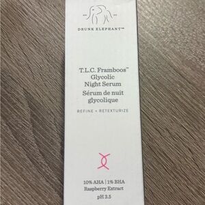 Drunk Elephant Glycolic Night Serum - White and Pink